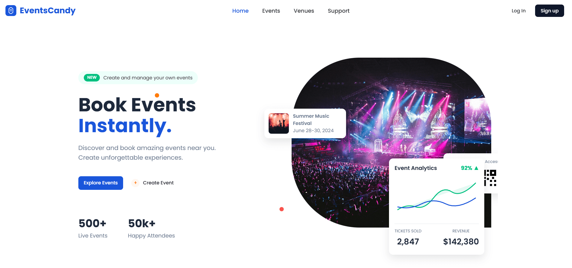 EventsCandy — Event Booking System
